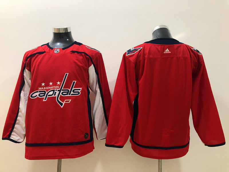 Men's Washington Capitals Red Breakaway Home Blank Jersey